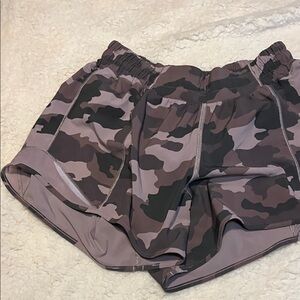 lululemon athletica Camo Athletic Shorts - Black and Brown